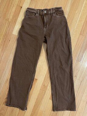 Hollister Ultra High Rise Dad Jean - Brown 6R